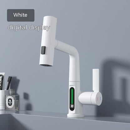 Digital Display Faucet Pull-out Basin Faucet