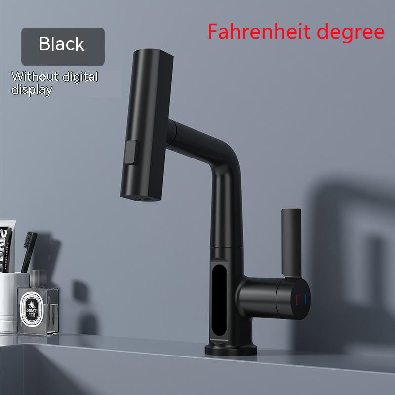 Digital Display Faucet Pull-out Basin Faucet