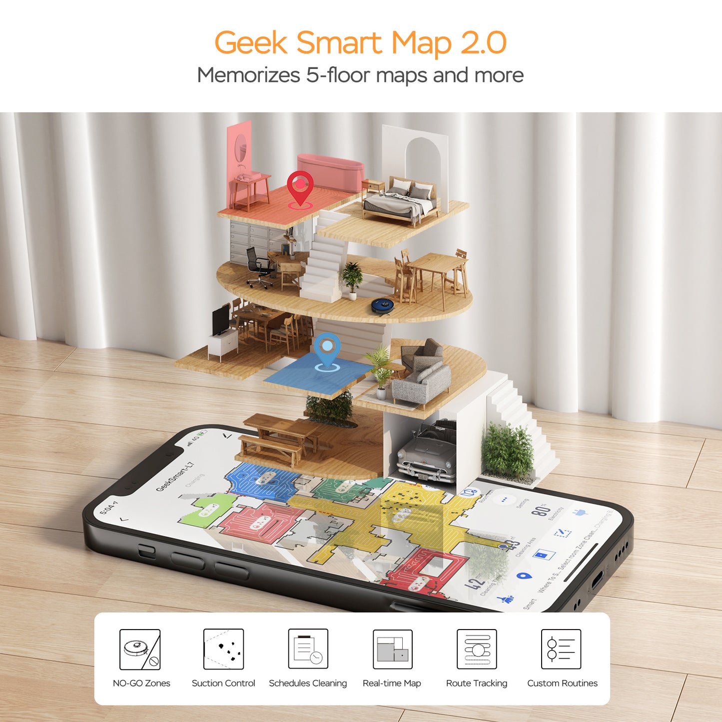 Smart L7 Robot Vacuum Cleaner And Mop