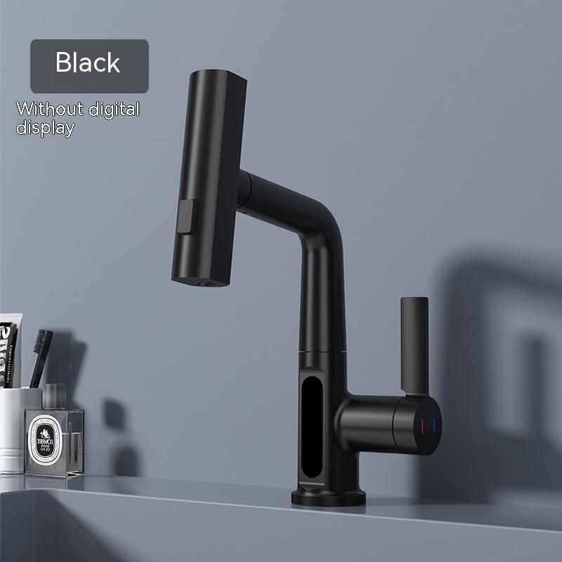 Digital Display Faucet Pull-out Basin Faucet